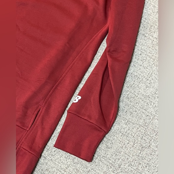 Burgundy New Balance pullover. Size small. Excellent used condition - Picture 6 of 8